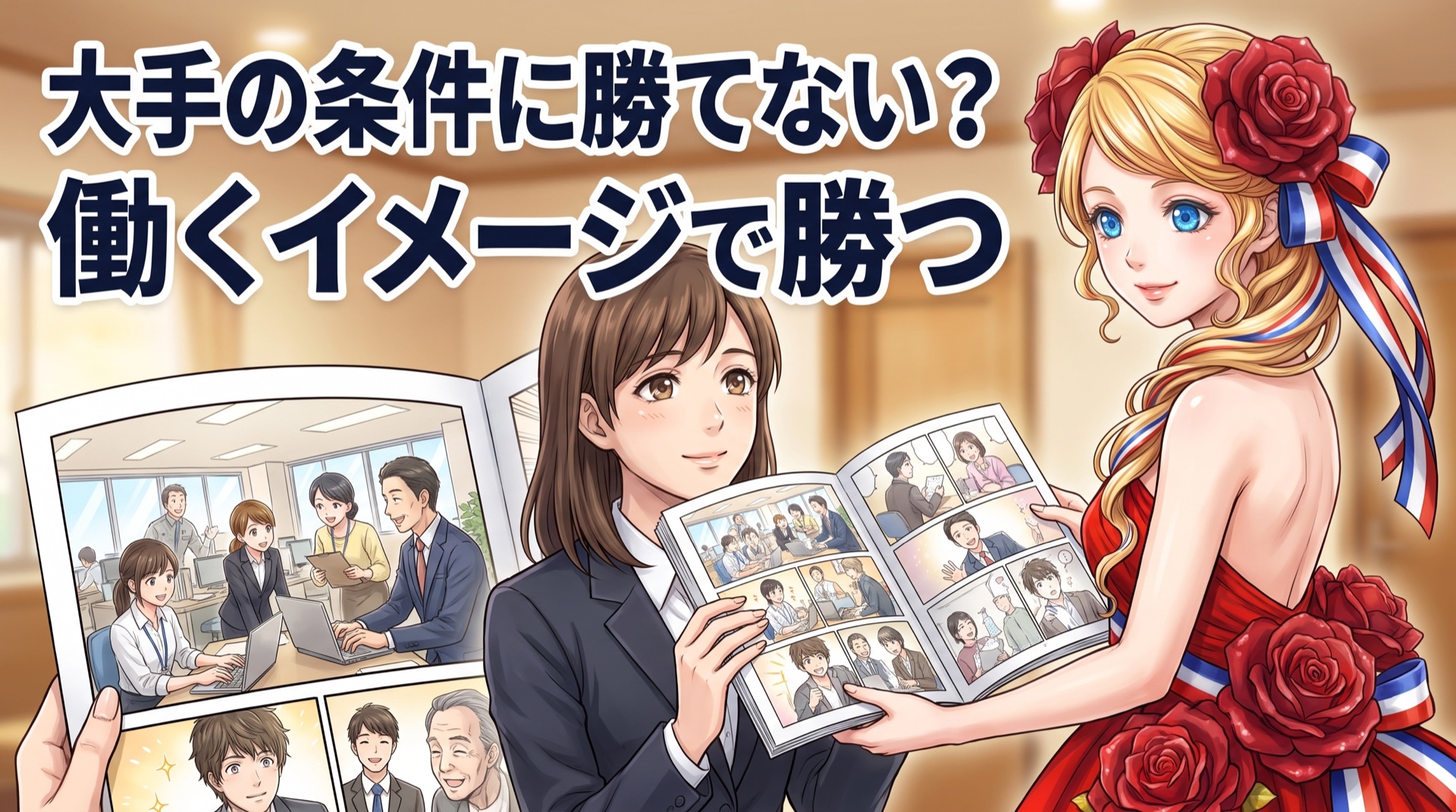 大手の条件には勝てない?中小企業の採用は働くイメージで決まる