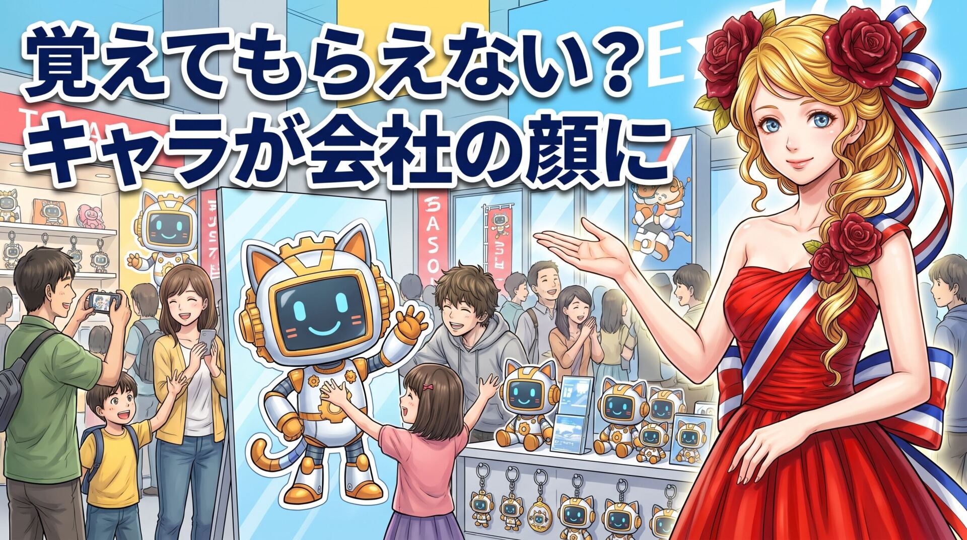 覚えてもらえない? キャラが会社の顔になる