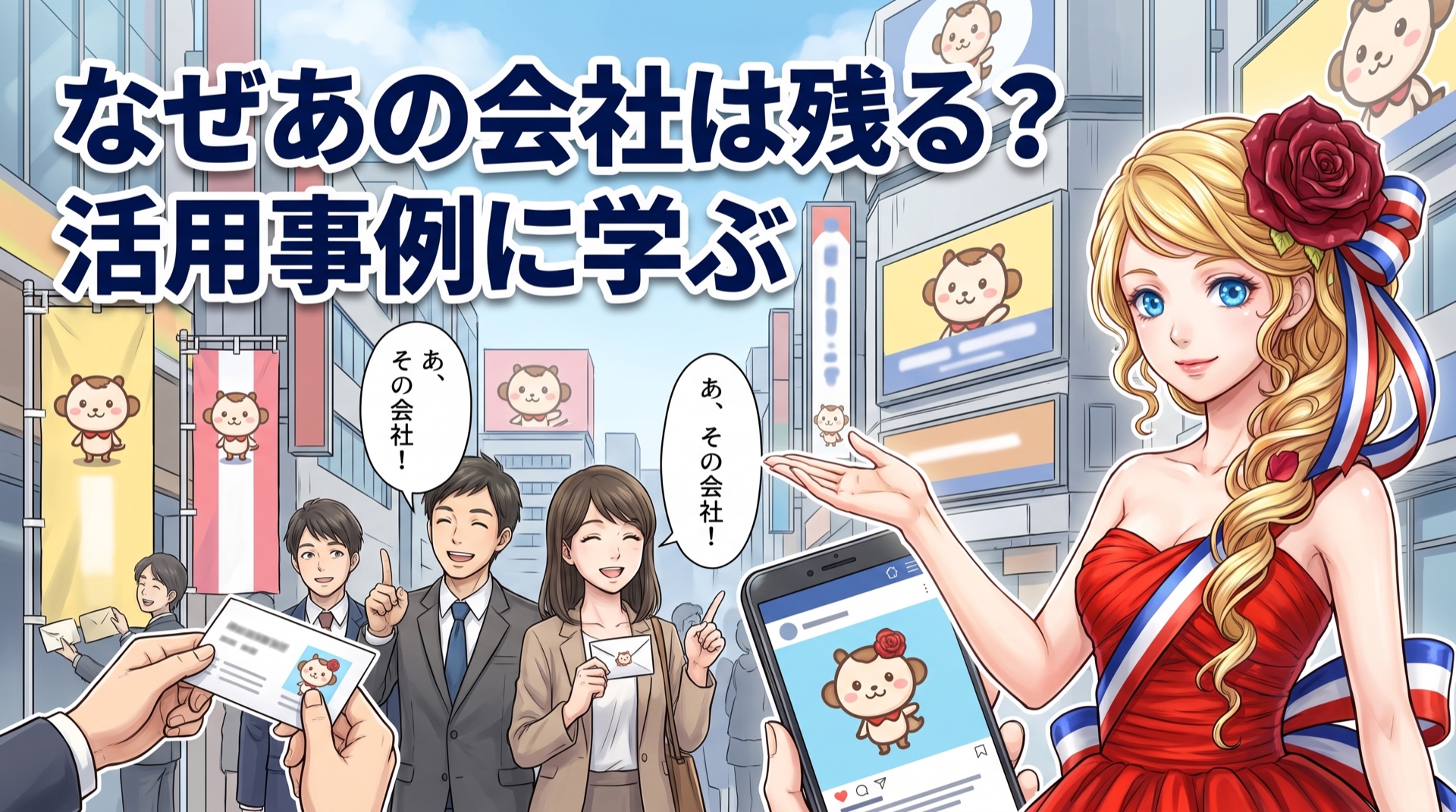 なぜあの会社は覚えてもらえる?マスコットキャラクター活用事例に学ぶ
