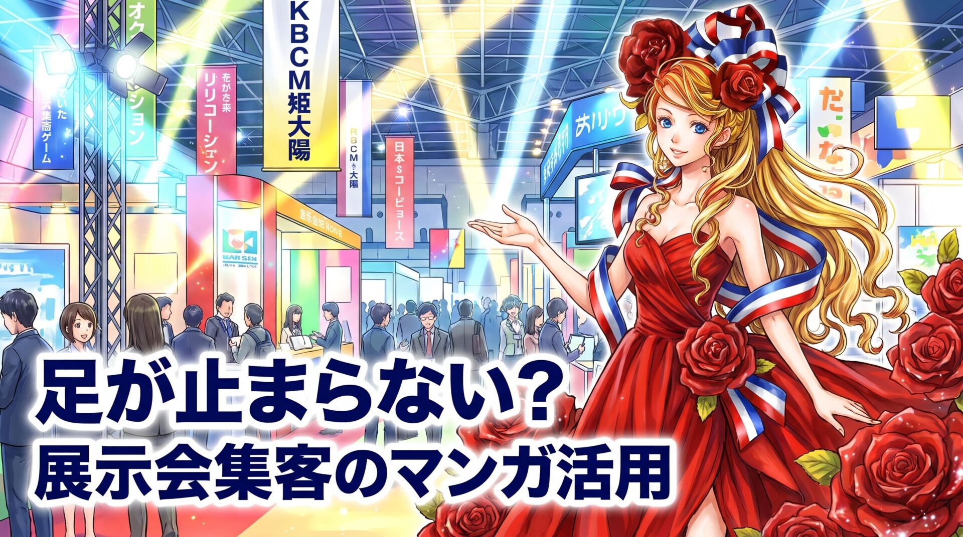 足が止まらない? 展示会集客のマンガ活用