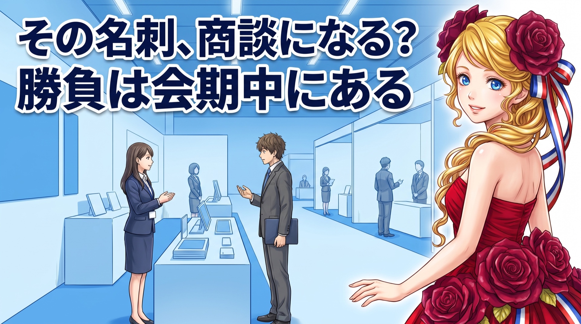 その名刺、商談になる? 勝負は会期中にある|展示会マンガ