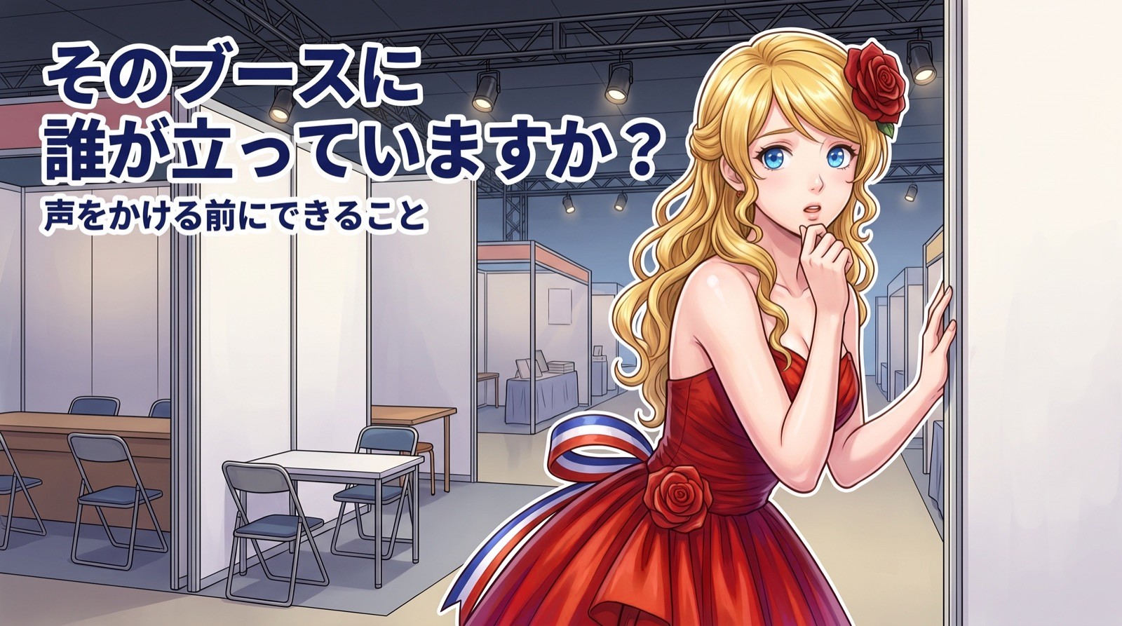そのブースに、誰が立っていますか? 声をかける前にできること
