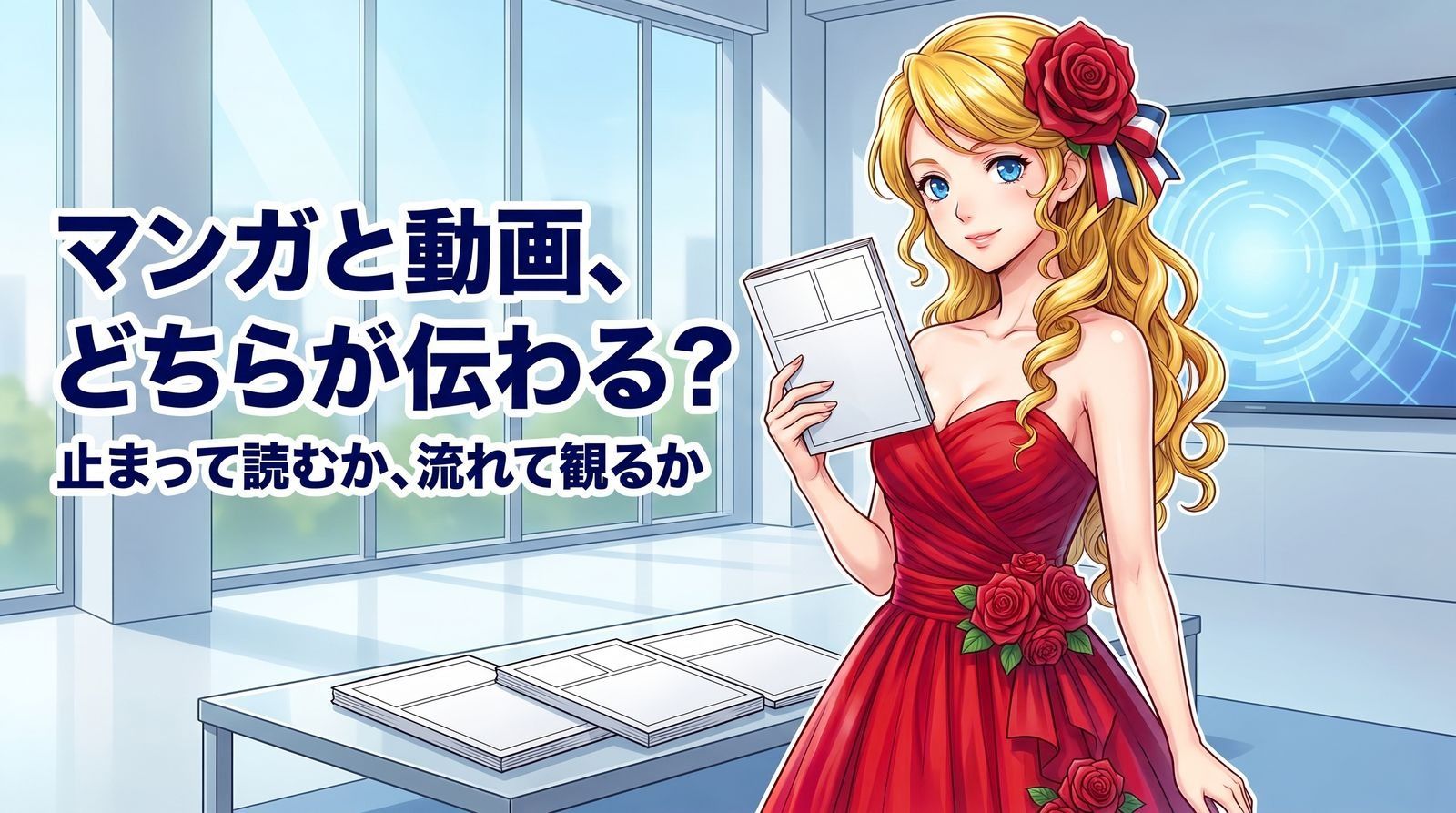 マンガと動画、どちらが伝わりますか?止まって読むか、流れて観るかで決まります