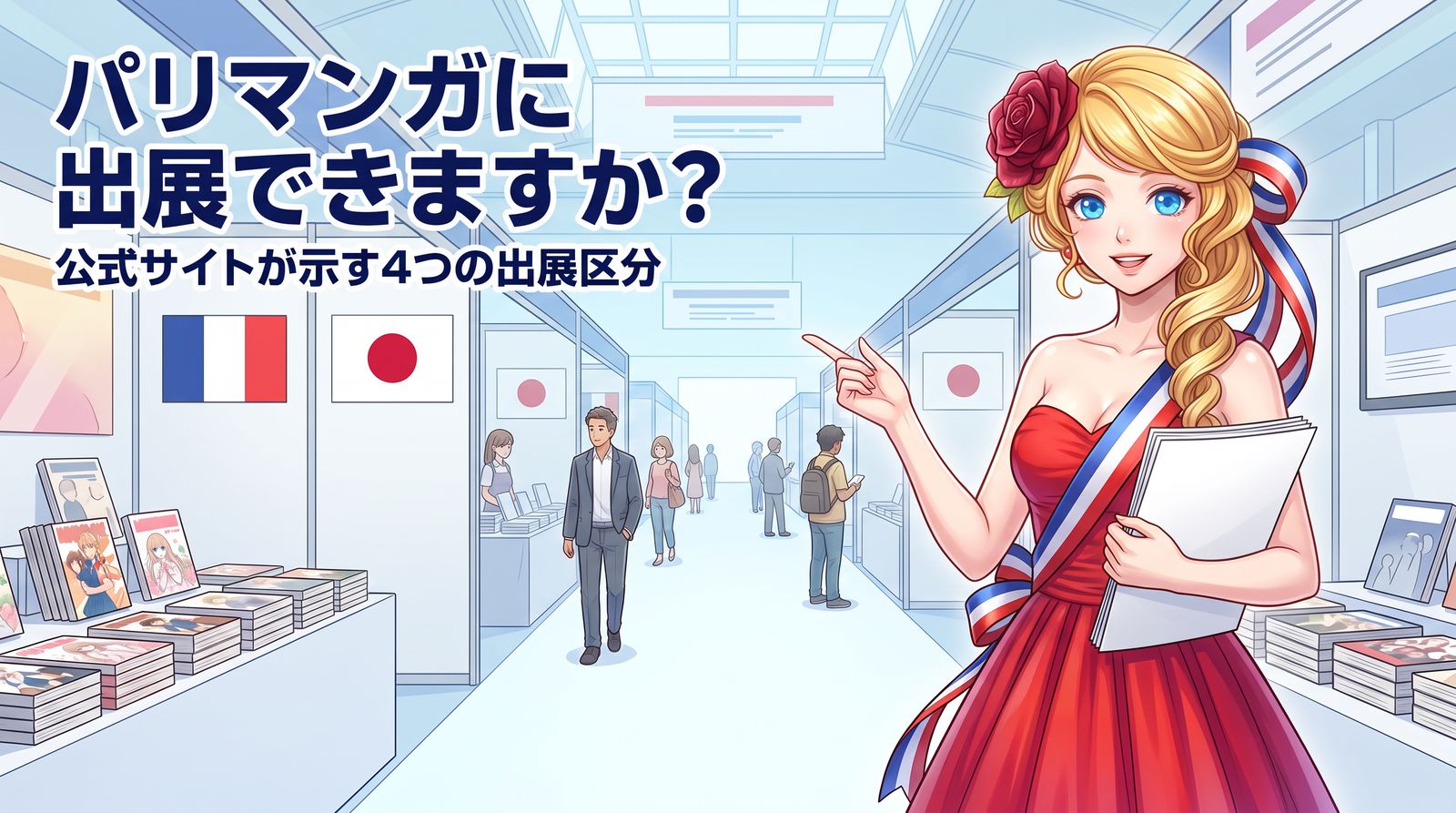 パリマンガに出展できますか? 公式サイトが示す4つの出展区分