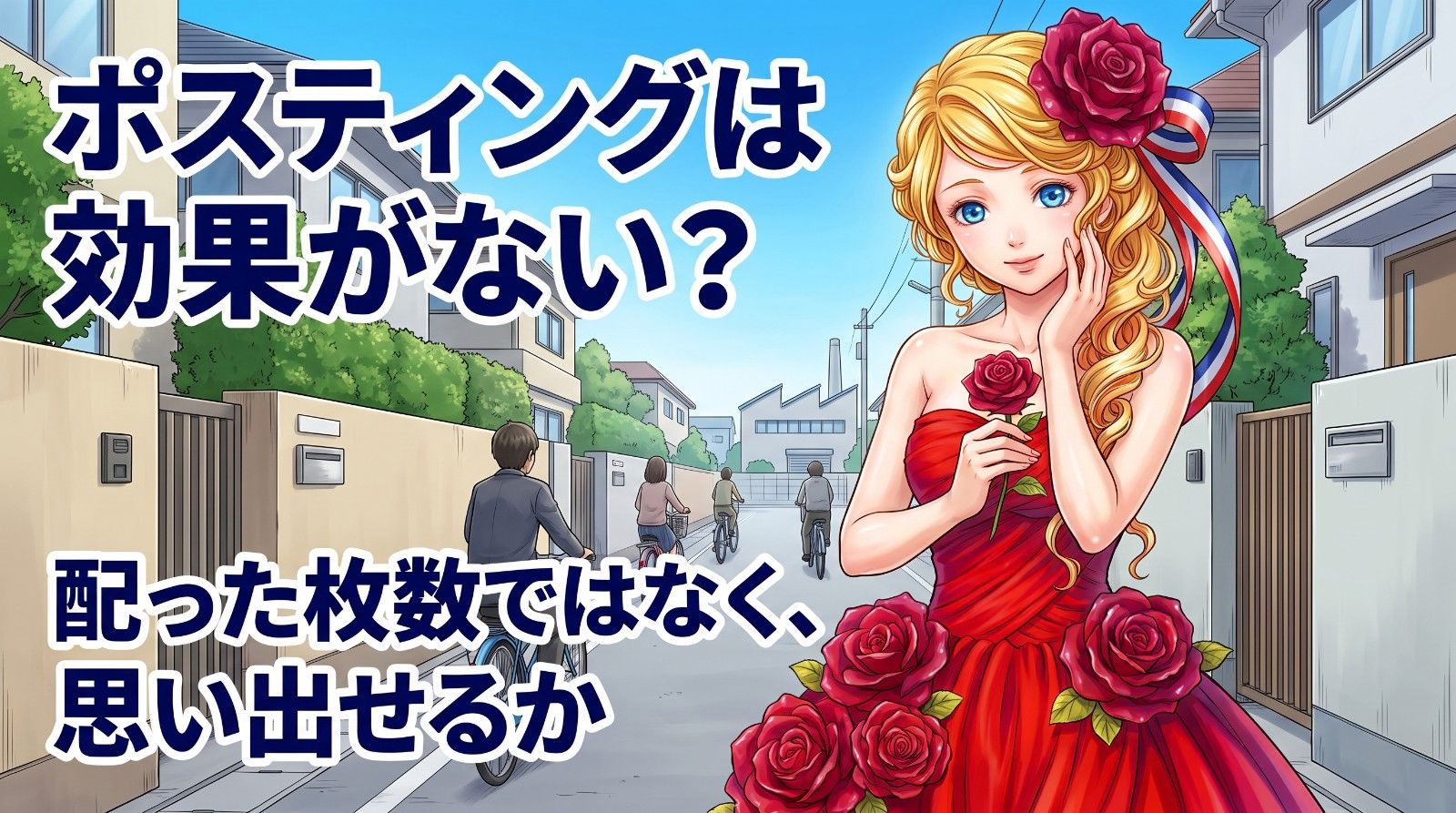 ポスティングは効果がない? 配った枚数ではなく、思い出せるか