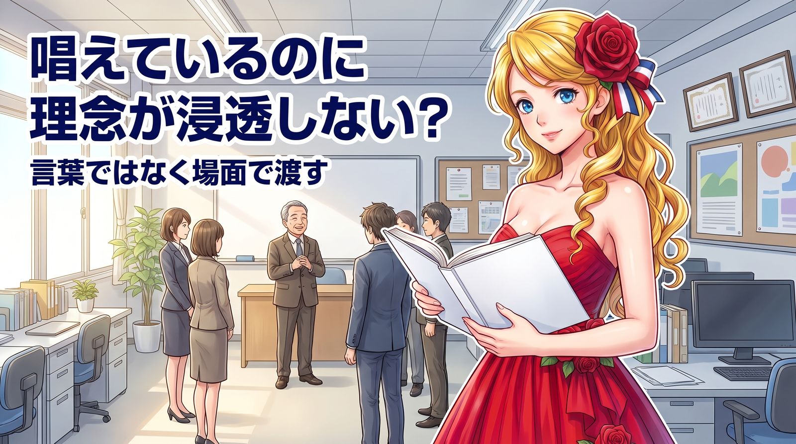 毎朝唱えているのに、理念が浸透しない? 言葉ではなく、場面で渡すという考え方