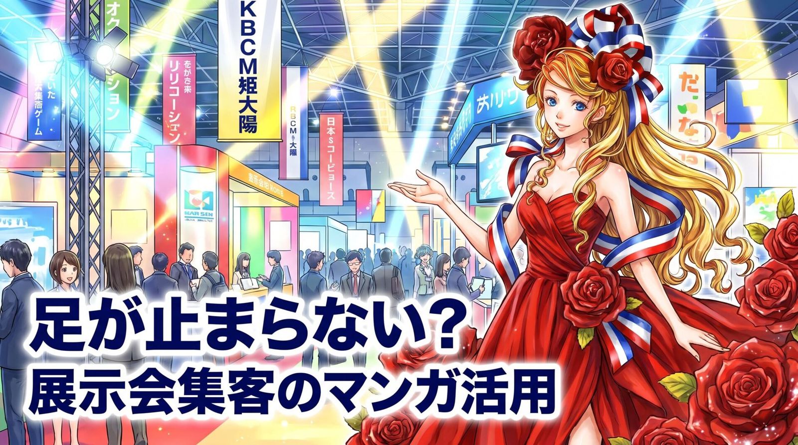 足が止まらない？ 展示会集客のマンガ活用