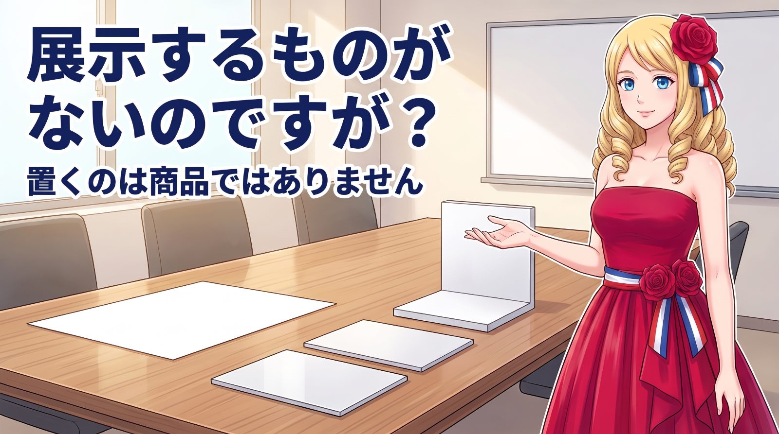 展示するものがないのですが？ 置くのは商品ではありません