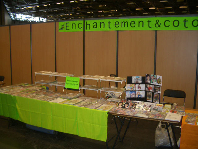 Enchantement の看板を掲げた当社ブース