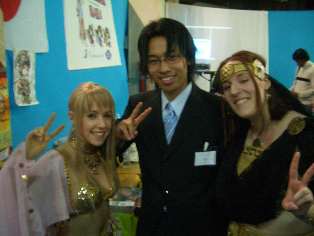 松山とコスプレの来場者