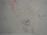 通路の落書きコーナー1